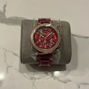 NWT Michael Kors red watch